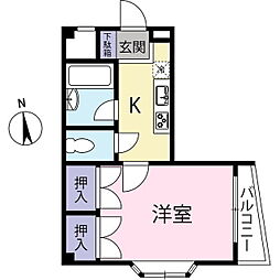 間取図画像 1K