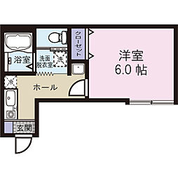 KSハイツ宮原2 1Kの間取図画像