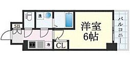 大阪市東淀川区東淡路4丁目マンション 1Kの間取図画像