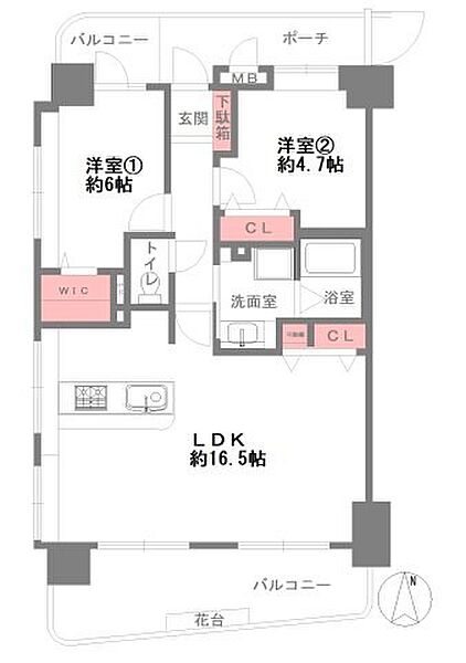 間取りを拡大表示