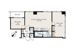 間取図画像 2LDK