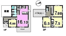 大井町　中古戸建 4LDKの間取り