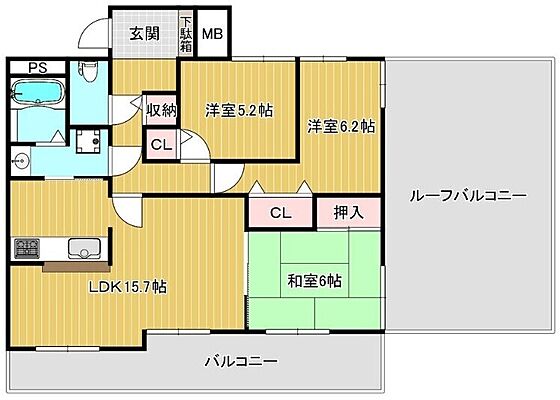 間取り ソワール新檜尾台6号棟 8階/-