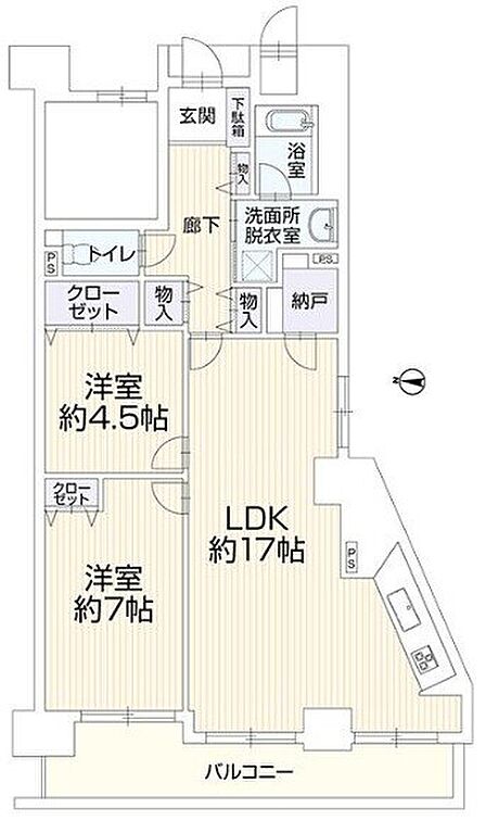 【間取図】◆全居室収納あり!豊富な収納スペースで住空間がスッキリして快適に過ごせそうですね♪◆スーパー・コンビニなど徒歩圏内で生活便利な好立地