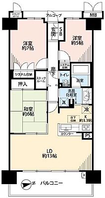 間取り ヴューイスト泉ヶ丘 8階/-