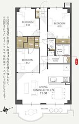 サングレールフェニング 3LDKの間取図画像