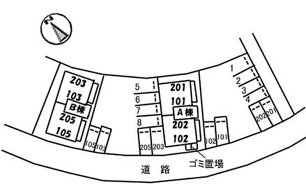 エポック・ヴィラ　B棟 105｜鳥取県米子市河岡(賃貸アパート2K・1階・43.01㎡)の写真 その16