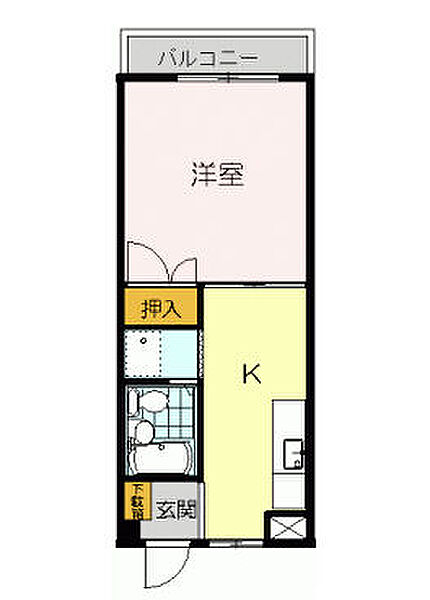 コーポ・幸 105｜鳥取県米子市車尾5丁目(賃貸アパート1K・1階・26.65㎡)の写真 その2