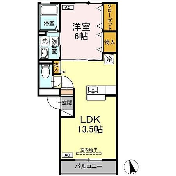 ラブラドールII 302｜鳥取県米子市皆生4丁目(賃貸アパート1LDK・3階・44.62㎡)の写真 その2