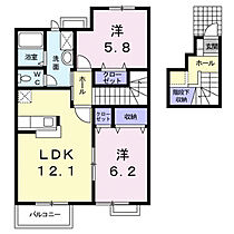 ピュア　メゾン森尾 205 ｜ 鳥取県米子市西福原3丁目12-26（賃貸アパート2LDK・2階・65.64㎡） その2