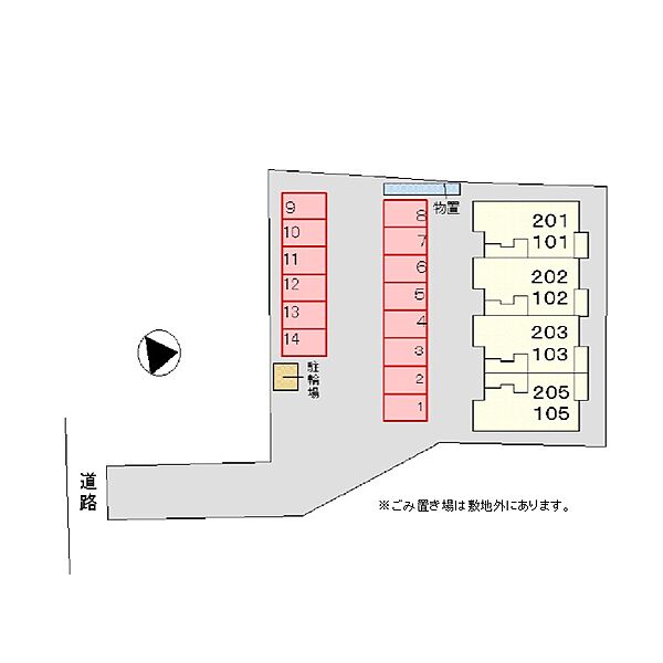 エレガンス・ハーモニー 101｜鳥取県米子市上後藤3丁目(賃貸アパート2DK・1階・45.02㎡)の写真 その30