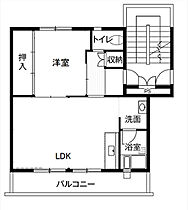 ビレッジハウス境港第三1号棟 304 ｜ 鳥取県境港市渡町1370-3（賃貸マンション1LDK・3階・39.83㎡） その2