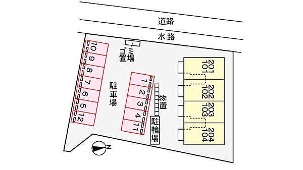 フルール・ユー 201｜鳥取県米子市東福原8丁目(賃貸アパート1LDK・2階・42.28㎡)の写真 その29