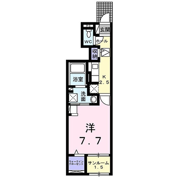 ヒカルサ米子I 104｜鳥取県米子市皆生温泉2丁目(賃貸アパート1K・1階・31.66㎡)の写真 その2