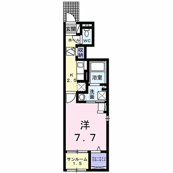 ヒカルサ米子II 101｜鳥取県米子市皆生温泉2丁目(賃貸アパート1K・1階・31.66㎡)の写真 その2