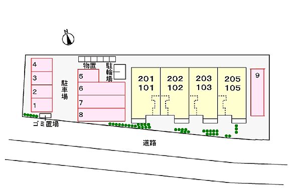 グレイス　ベルII 201｜鳥取県米子市車尾2丁目(賃貸アパート2LDK・2階・57.26㎡)の写真 その29