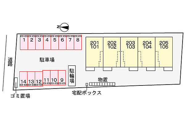 レスポアール 201｜鳥取県境港市芝町(賃貸アパート2LDK・2階・59.55㎡)の写真 その15
