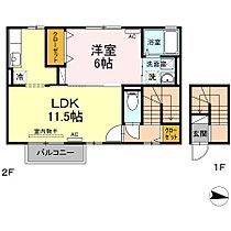 ファインシーク　B棟 201 ｜ 鳥取県米子市米原2丁目6-2（賃貸アパート1LDK・2階・50.39㎡） その2