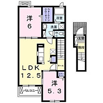 パルティータ 202 ｜ 鳥取県米子市車尾2丁目3番48号（賃貸アパート2LDK・2階・57.32㎡） その2