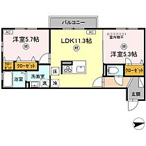 セレスティアル道笑町 102 ｜ 鳥取県米子市道笑町3丁目175-1（賃貸アパート2LDK・1階・51.43㎡） その2