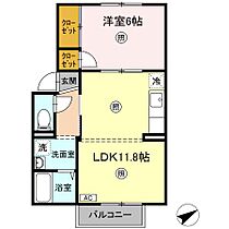 Newプレジール倉敷A棟 201 ｜ 鳥取県米子市皆生新田1丁目5-10（賃貸アパート1LDK・2階・48.80㎡） その2