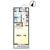 ベルメゾン 202 ｜ 鳥取県米子市両三柳（賃貸アパート1K・2階・29.75㎡） その2