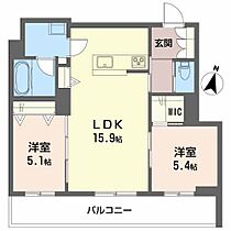 Advance 303 ｜ 島根県松江市浜乃木1丁目4-4（賃貸マンション2LDK・3階・61.45㎡） その2