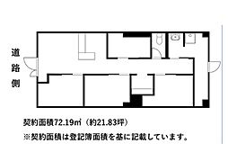 コトーハイツ伏見稲荷C棟の間取図画像