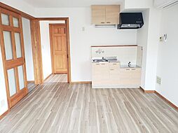 バス 若宮下車 徒歩5分の賃貸アパート 1階1LDKのリビング/ダイニング