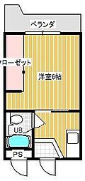 メゾン88 1Kの間取図画像