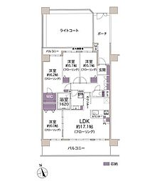 グランセリーナ 4LDKの間取図画像