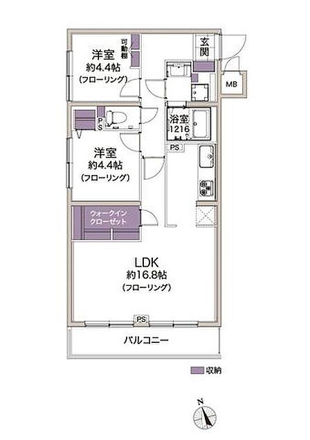 2LDK+WIC