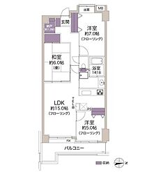 ヴェラハイツ小金グランスヒルズ 3LDKの間取図画像