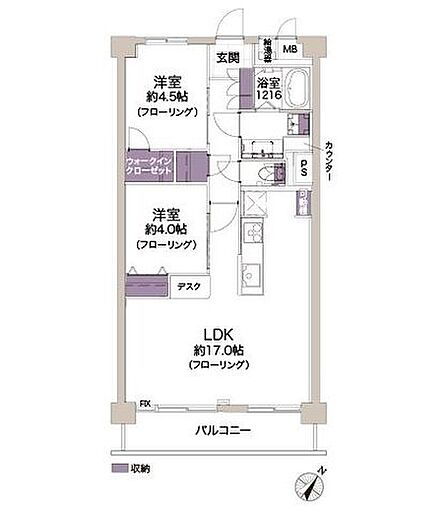 2LDK+WIC