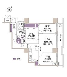 ポルテ29 3LDKの間取図画像
