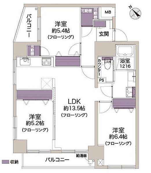 間取りを拡大表示