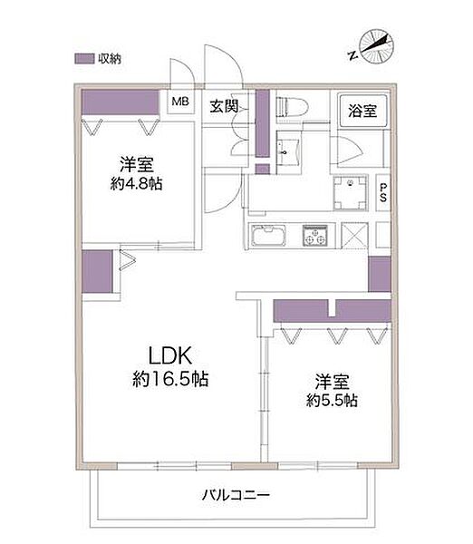間取りを拡大表示