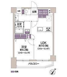 上池袋リリエンハイム 1LDKの間取図画像