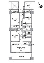グランアルト豊洲 3LDKの間取図画像