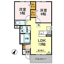 香川県善通寺市中村町（賃貸アパート2LDK・1階・53.61㎡） その2