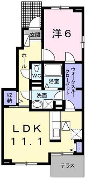 香川県高松市鹿角町(賃貸アパート1LDK・1階・47.18㎡)の写真 その4