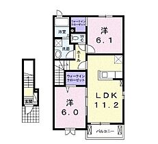 香川県丸亀市綾歌町岡田上（賃貸アパート2LDK・2階・57.63㎡） その2