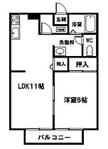 香川県高松市植松町（賃貸アパート1LDK・1階・40.92㎡） その2