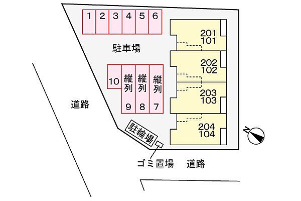 香川県丸亀市田村町(賃貸アパート2LDK・1階・50.53㎡)の写真 その15