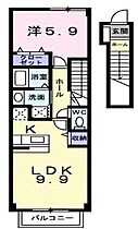 香川県坂出市西大浜北１丁目（賃貸アパート1LDK・2階・41.98㎡） その2