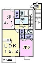 香川県坂出市谷町１丁目（賃貸アパート2LDK・2階・63.19㎡） その2