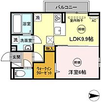 香川県高松市栗林町１丁目（賃貸アパート1LDK・3階・40.28㎡） その2