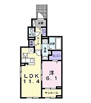 香川県高松市木太町（賃貸アパート1LDK・1階・50.03㎡） その2