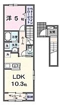 香川県高松市松島町３丁目（賃貸アパート1LDK・2階・44.28㎡） その2