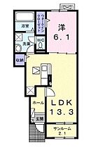 香川県高松市仏生山町甲（賃貸アパート1LDK・1階・50.05㎡） その2